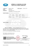 KR - Approval Certificate for Manufacturing Process (ID 6074).PDF